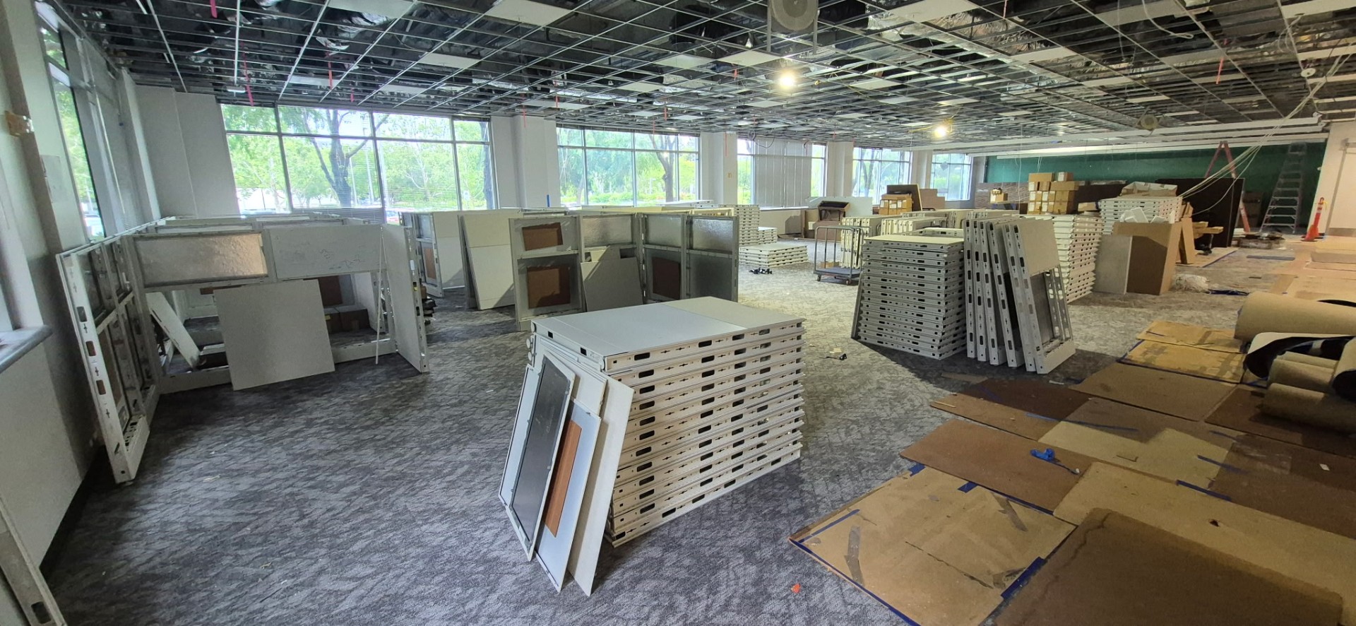 Cubicle Removal & Dismantling — commercial project by South Bay Works Force in the Bay Area