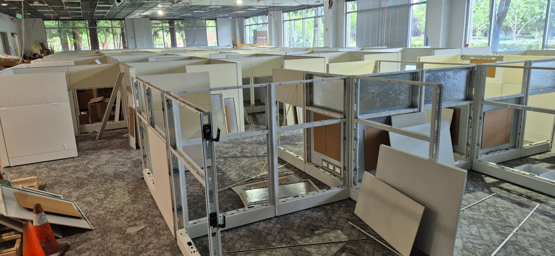 Cubicle Removal & Dismantling — commercial project by South Bay Works Force in the Bay Area