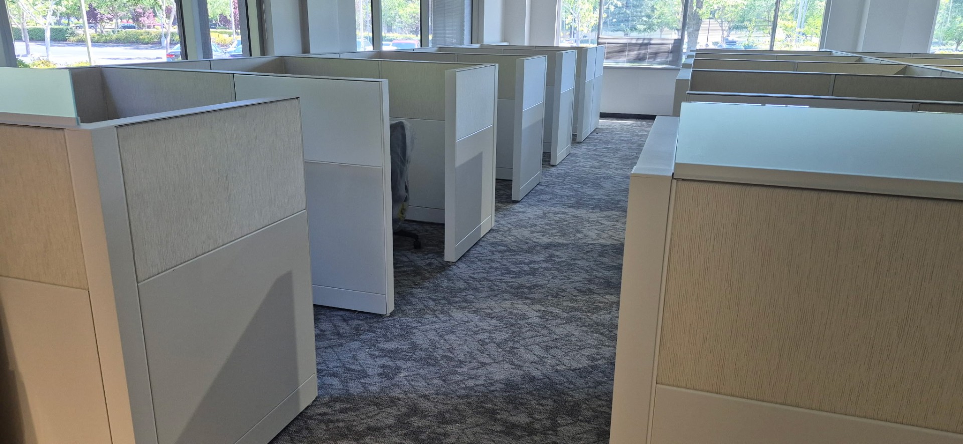 Cubicle Installation — commercial project by South Bay Works Force in the Bay Area